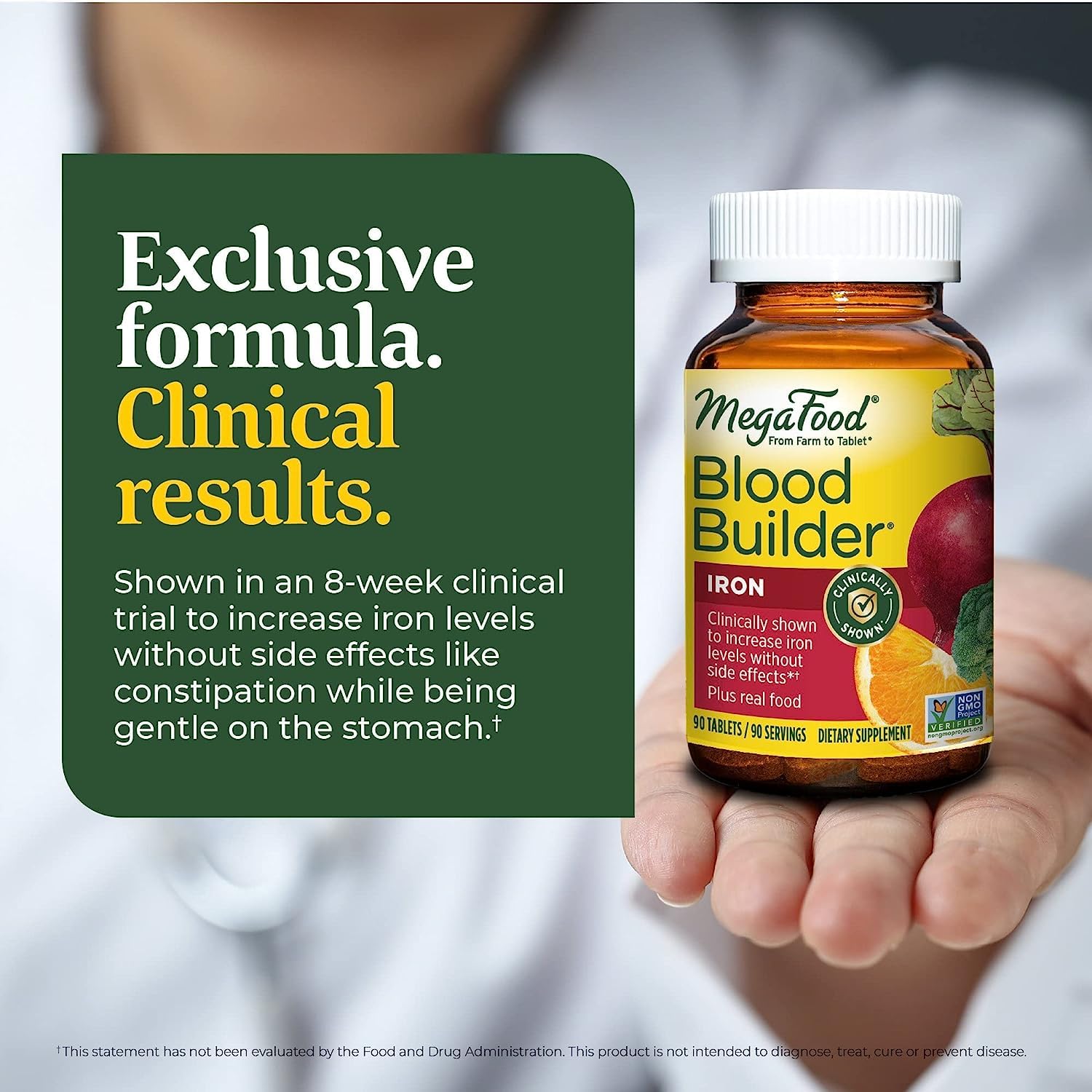 Foto 8 pulgar | Suplemento de Hierro Megafood Blood Builder 90 Comprimidos-Venta Internacional