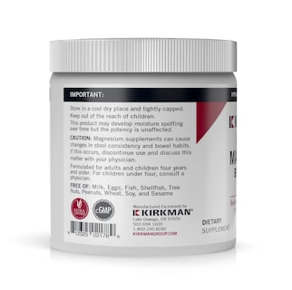 Foto 3 | Polvo de Bisglicinato de Magnesio Kirkman Buffered 113 gm - Venta Internacional