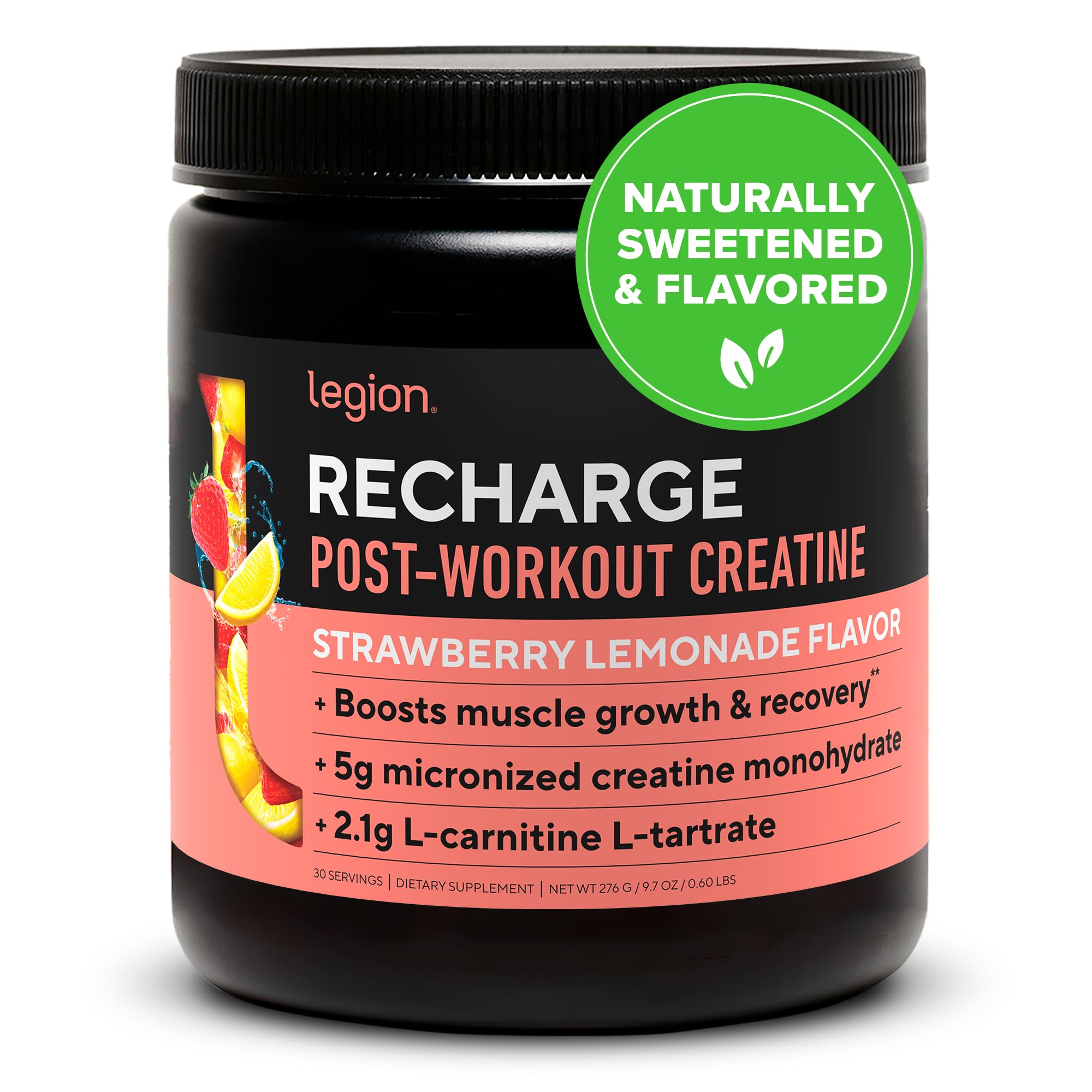 Foto 2 pulgar | Bebida Post-Entrenamiento Legion Recharge Micronized Creatina 30 Servicios - Venta Internacional