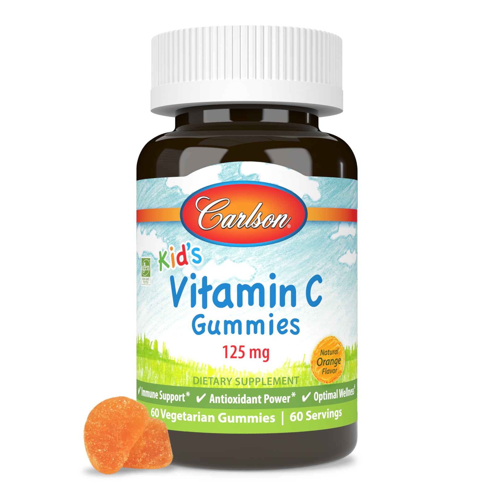 Foto 2 pulgar | Gomitas de Vitamina C Carlson Labs Kids 60 Ct - Venta Internacional