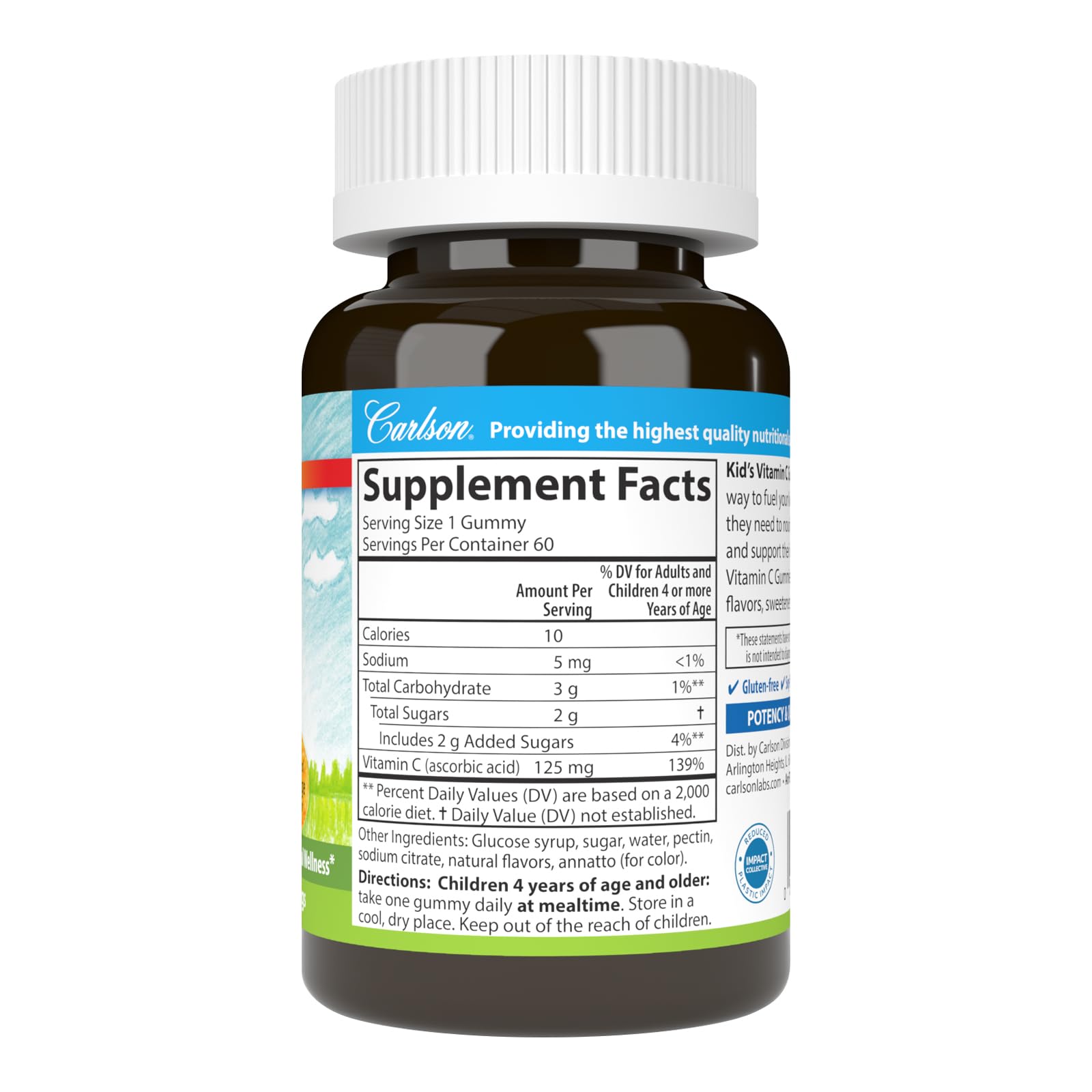 Foto 7 pulgar | Gomitas de Vitamina C Carlson Labs Kids 60 Ct - Venta Internacional