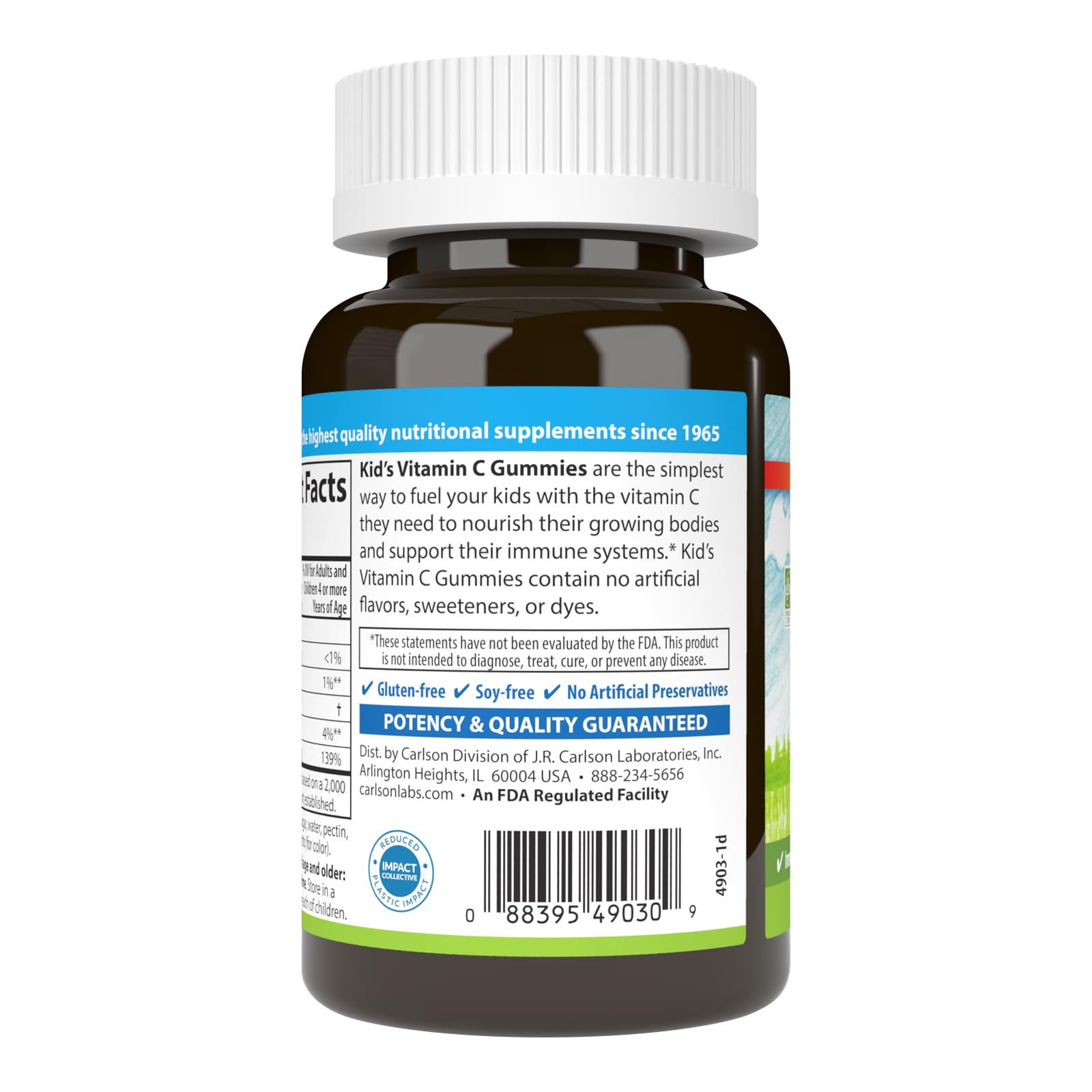 Foto 8 pulgar | Gomitas de Vitamina C Carlson Labs Kids 60 Ct - Venta Internacional