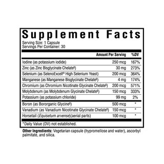 Foto 2 | Suplemento Seeking Health Trace Minerals Complex Ii 30 Cápsulas - Venta Internacional