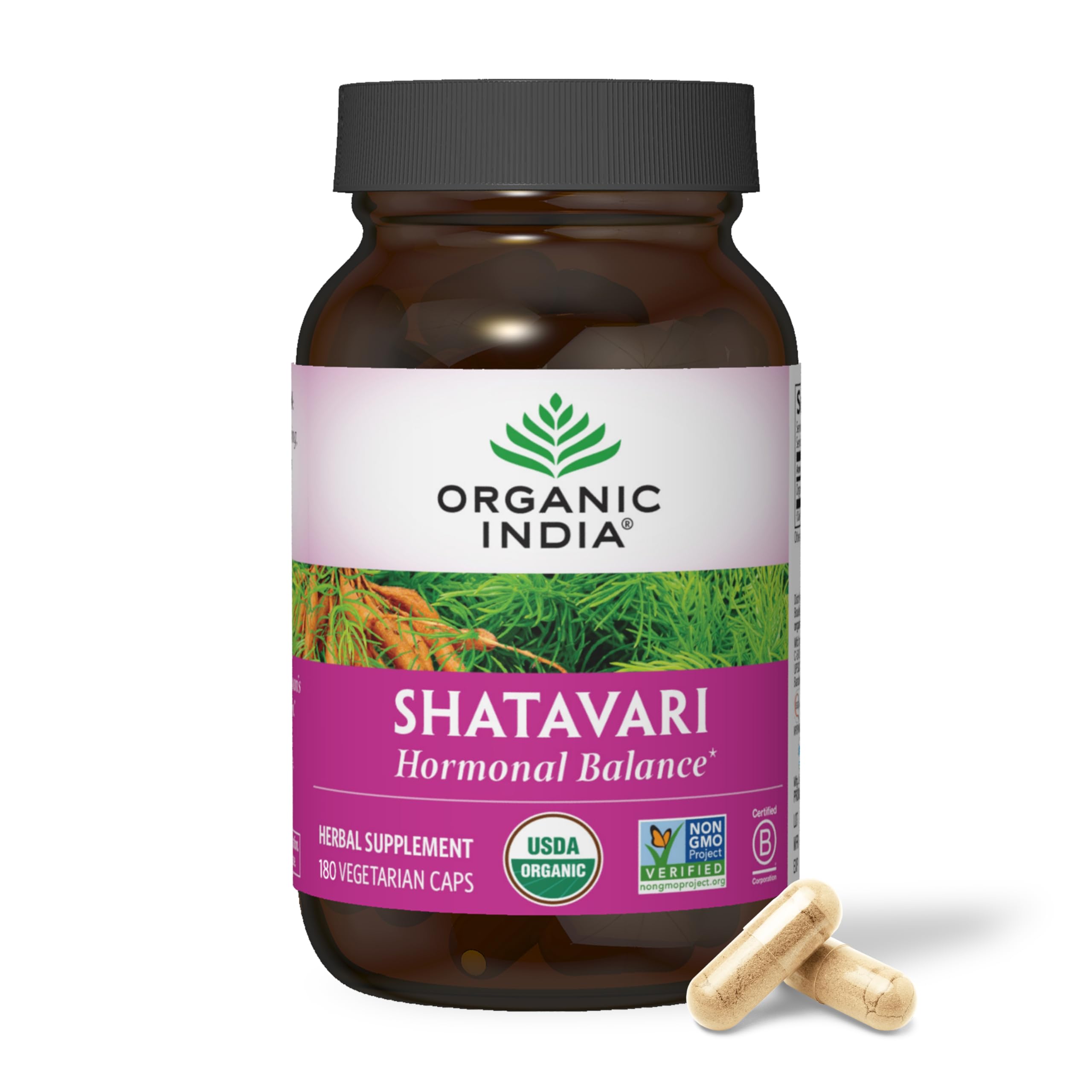 Foto 2 pulgar | Suplemento Organic India Shatavari En Cápsulas 180 Veganas - Venta Internacional.