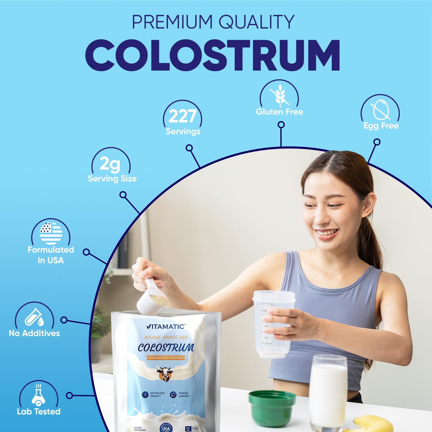 Foto 6 pulgar | Suplemento Vitamático Calostro Bovino en Polvo 454 G - Venta Internacional