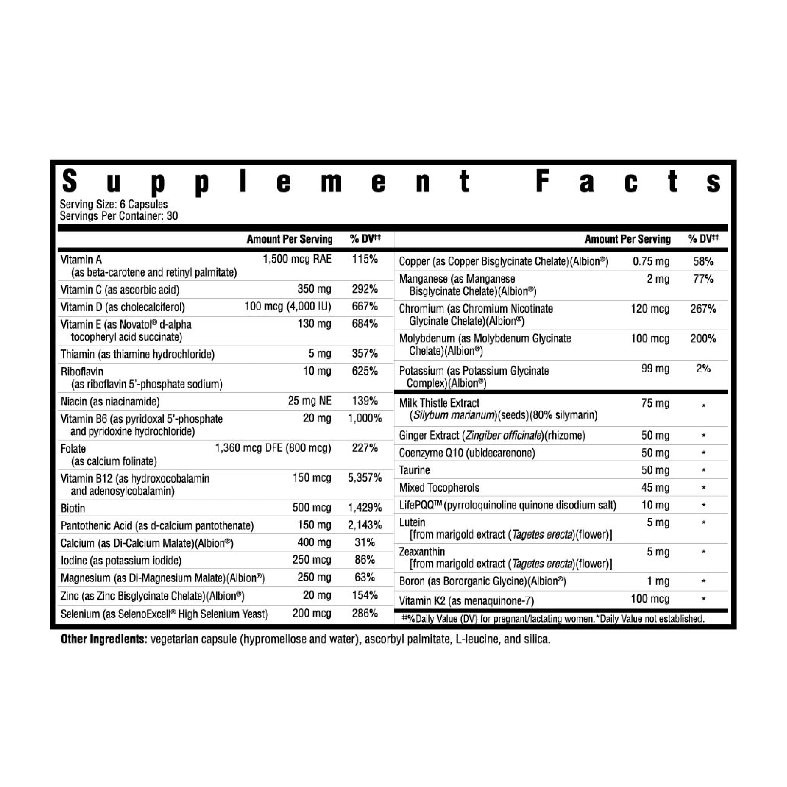 Foto 3 pulgar | Vitaminas Prenatales Sin Metilo 180 Cápsulas - Venta Internacional