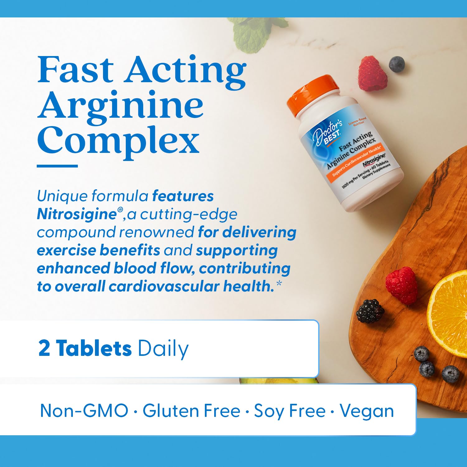 Foto 5 pulgar | Suplemento Doctor's Best Arginina 60 Capsulas - Venta Internacional