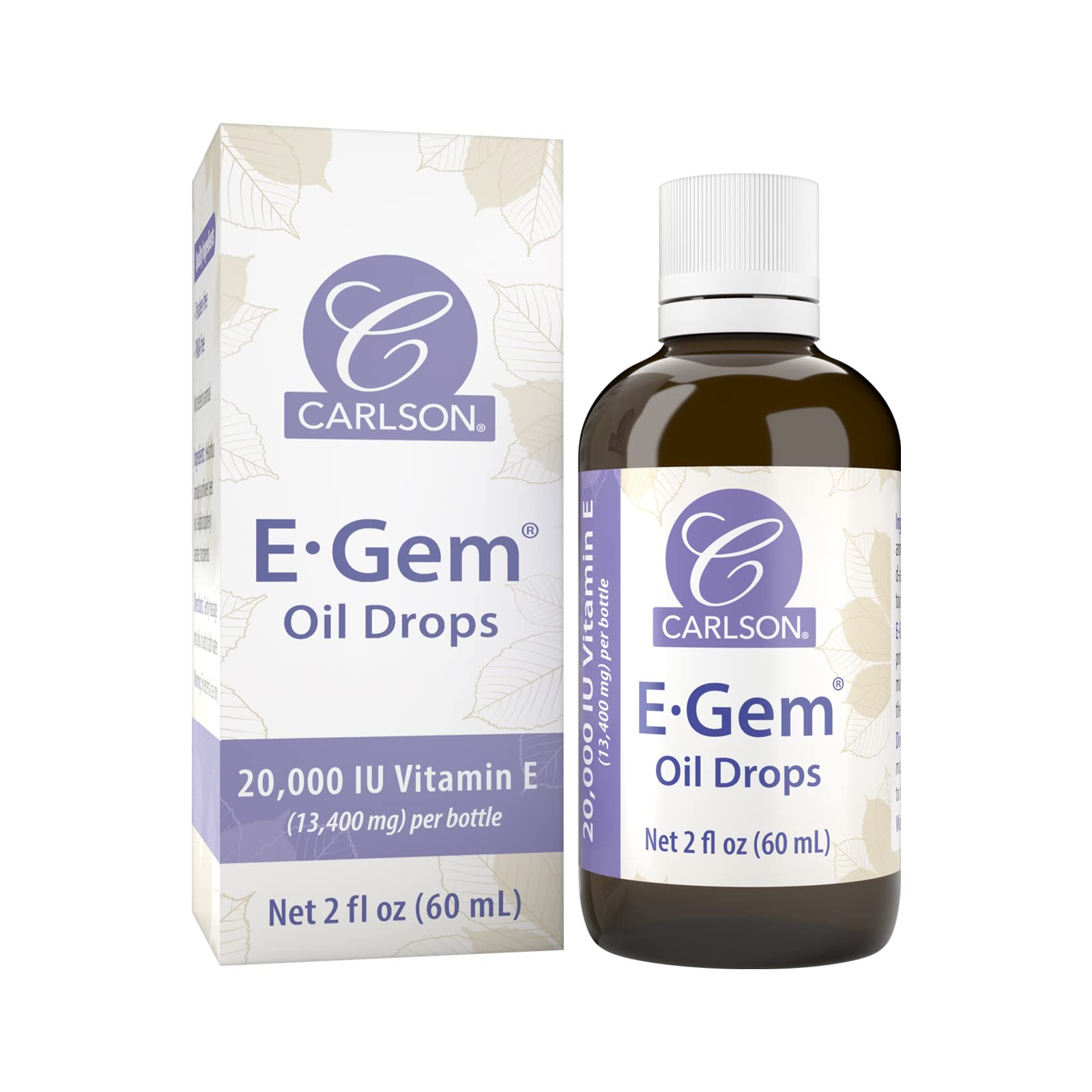 Foto 2 pulgar | Aceite de Vitamina E Carlson E-gem 20000 Ui 60 Ml - Venta Internacional