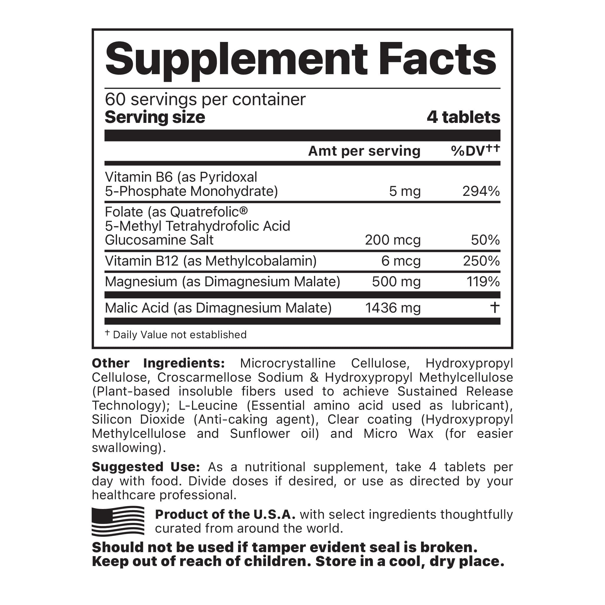 Foto 2 | Suplemento Mineral Jigsaw Health Mag Srt con Vitamina B6 240 Comprimidos - Venta Internacional