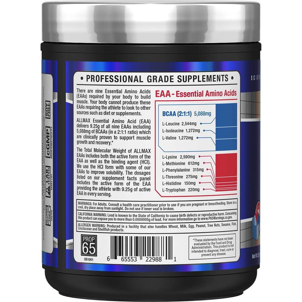 Foto 3 pulgar | Suplemento Allmax Essentials EAA 320 G en Polvo - Venta Internacional