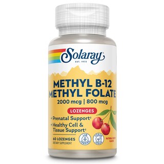 Foto 1 | Pastillas Solaray B-12 + Folato de Metilo 60 Unidades - Venta Internacional