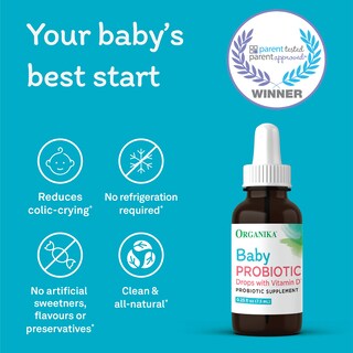 Foto 2 | Gotas Probióticas para Bebés Organika con Vitamina D 7,5 Ml - Venta Internacional