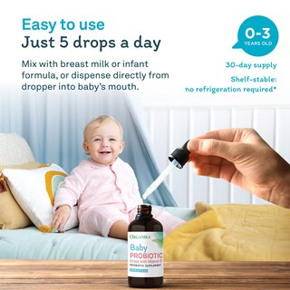 Foto 4 | Gotas Probióticas para Bebés Organika con Vitamina D 7,5 Ml - Venta Internacional
