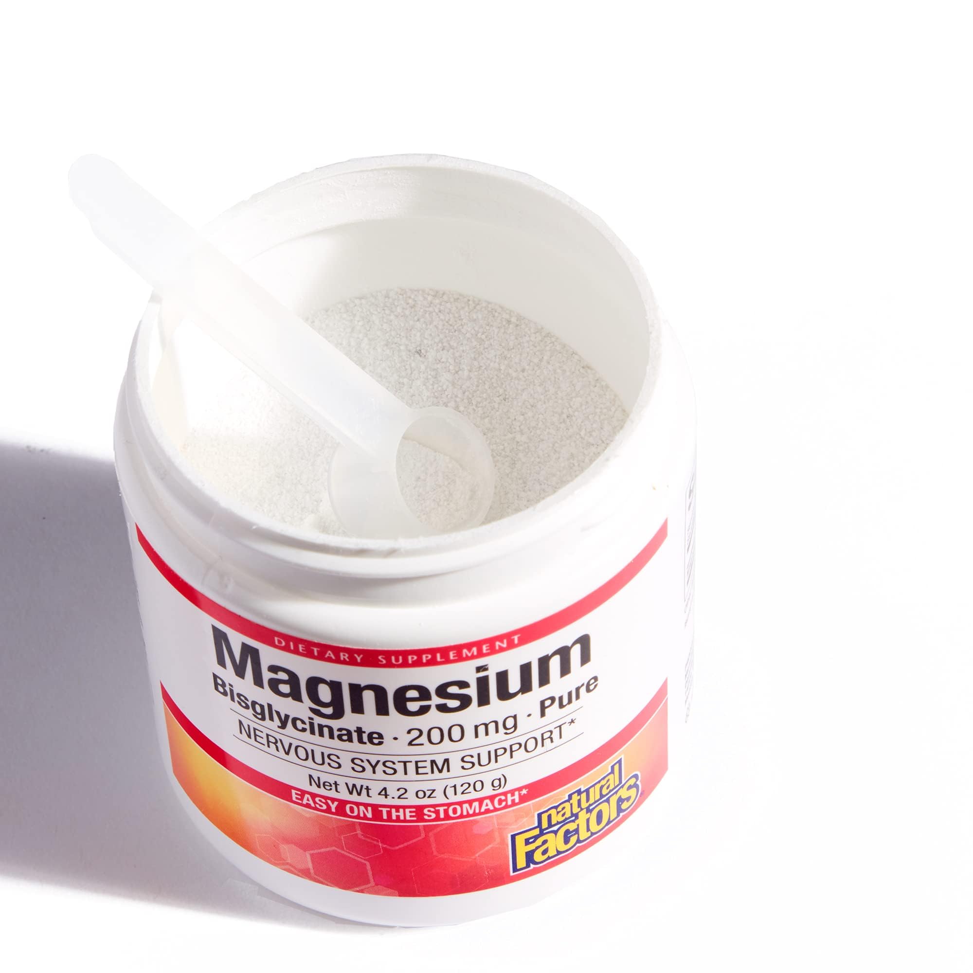 Foto 5 pulgar | Bisglicinato de Magnesio Natural Factors 145 g-Venta Internacional