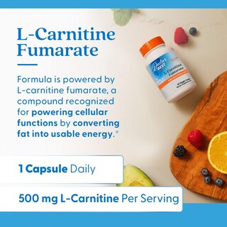 Foto 4 | Suplemento Doctor's Best L-carnitina Fumarato 60 Cápsulas - Venta Internacional