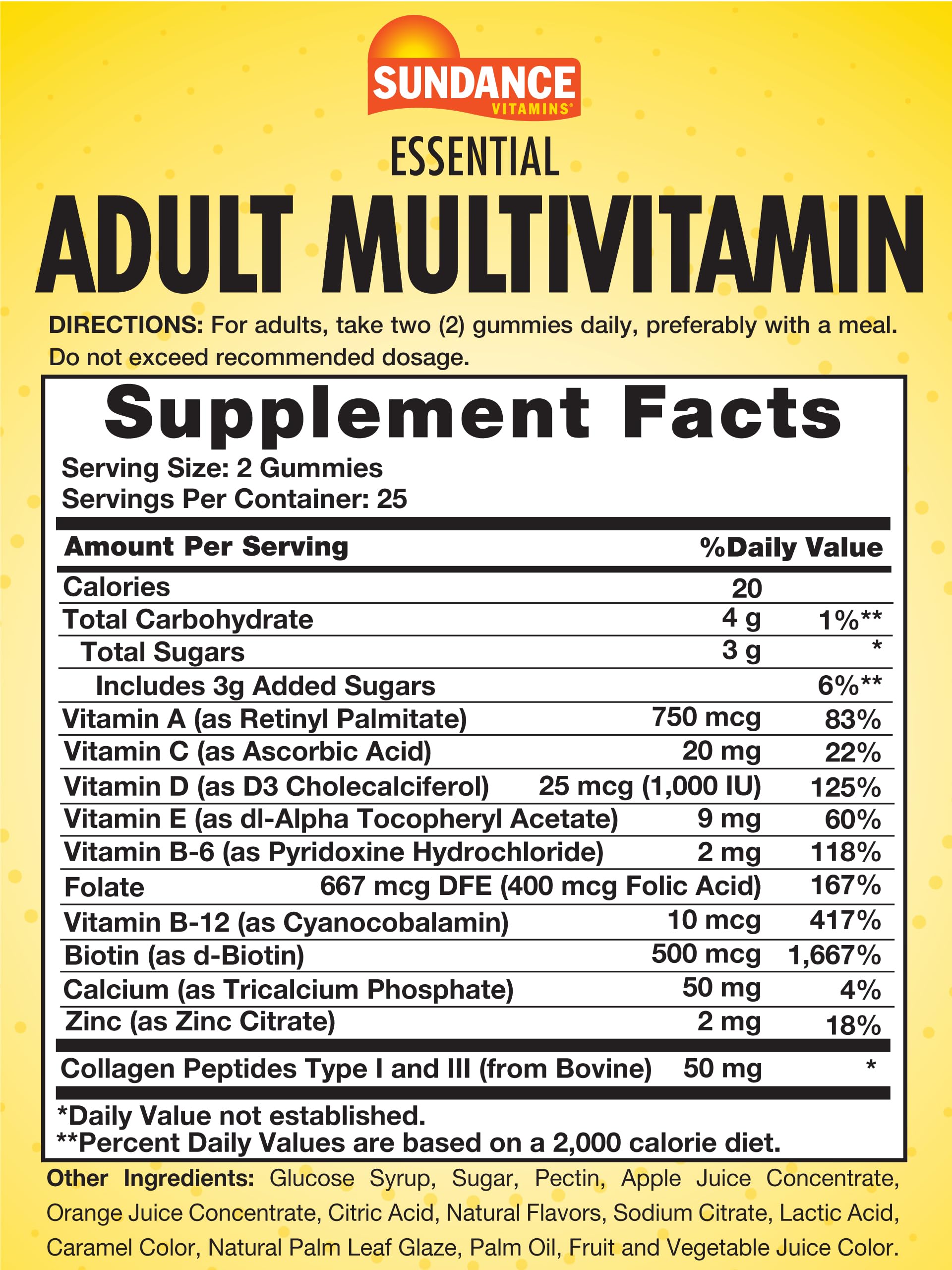 Foto 3 pulgar | Multivitamínicos Sundance 50 Gomitas-Venta Internacional