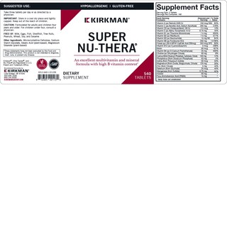 Foto 6 | Suplemento Kirkman Super Nu-thera Capplets 540 Comprimidos - Venta Internacional