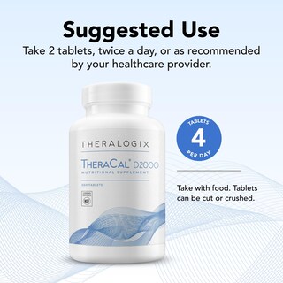 Foto 3 | Suplemento Theralogix Theracal D2000 Bone Health 360 Tabletas - Venta Internacional