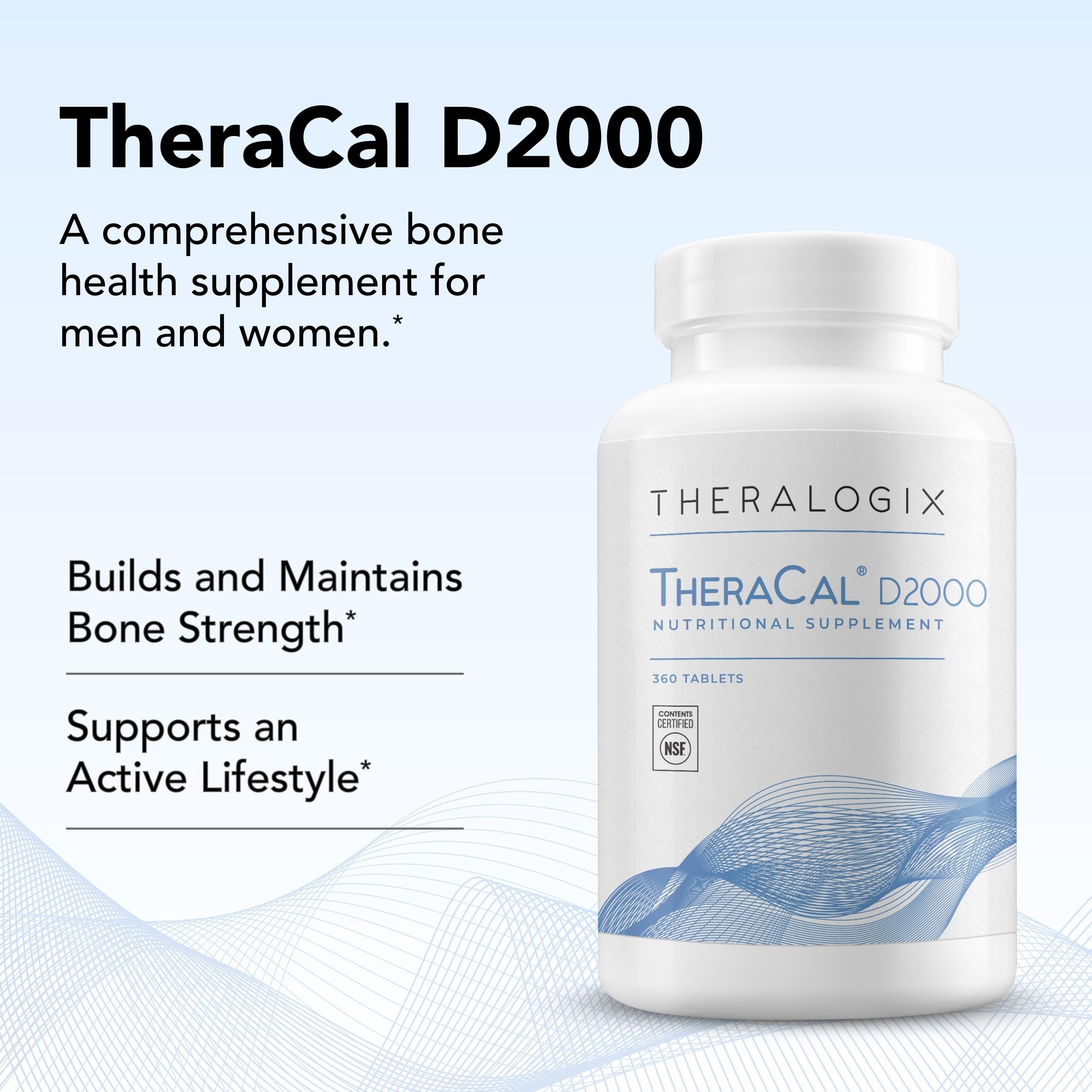 Foto 5 pulgar | Suplemento Theralogix Theracal D2000 Bone Health 360 Tabletas - Venta Internacional