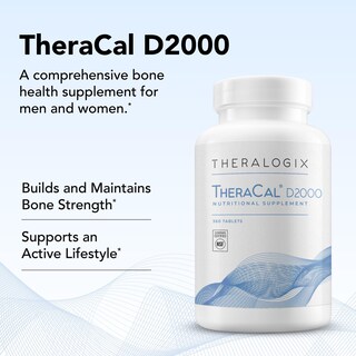Foto 4 | Suplemento Theralogix Theracal D2000 Bone Health 360 Tabletas - Venta Internacional
