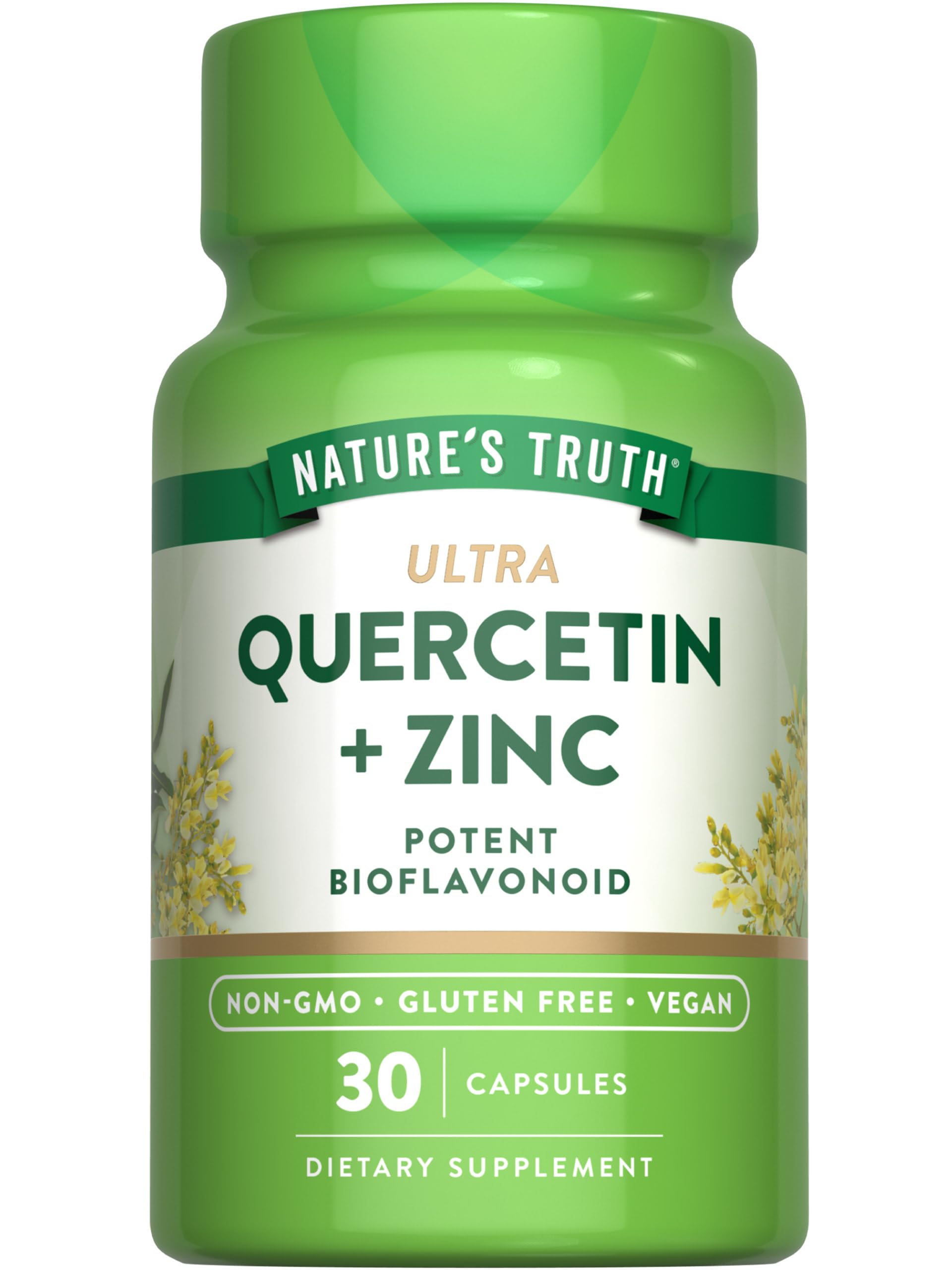 Foto 2 pulgar | Suplemento Nature's Truth Quercetina + Zinc 30 Cápsulas - Venta Internacional.