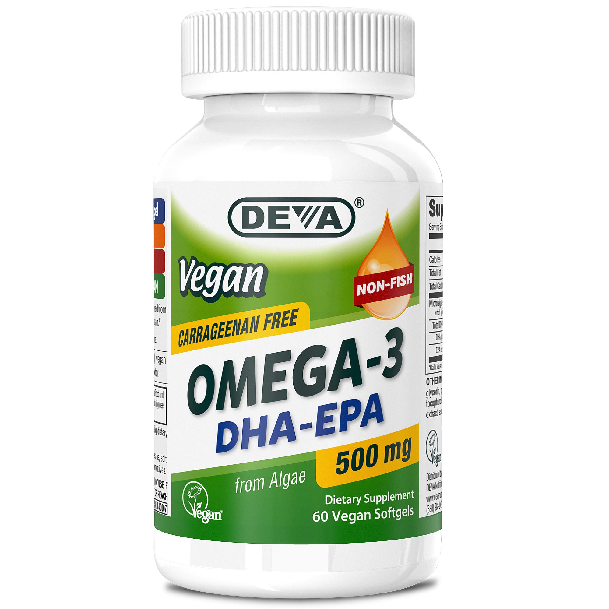 Foto 2 pulgar | Suplemento Deva Vegan Omega-3 Dha Epa 500 Mg 60 Cápsulas Blandas - Venta Internacional.