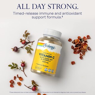 Foto 3 | Cápsulas De Vitamina C Solaray De 1000 Mg De Liberación Prolongada Con Rosa Mosqueta - Venta Internacional.