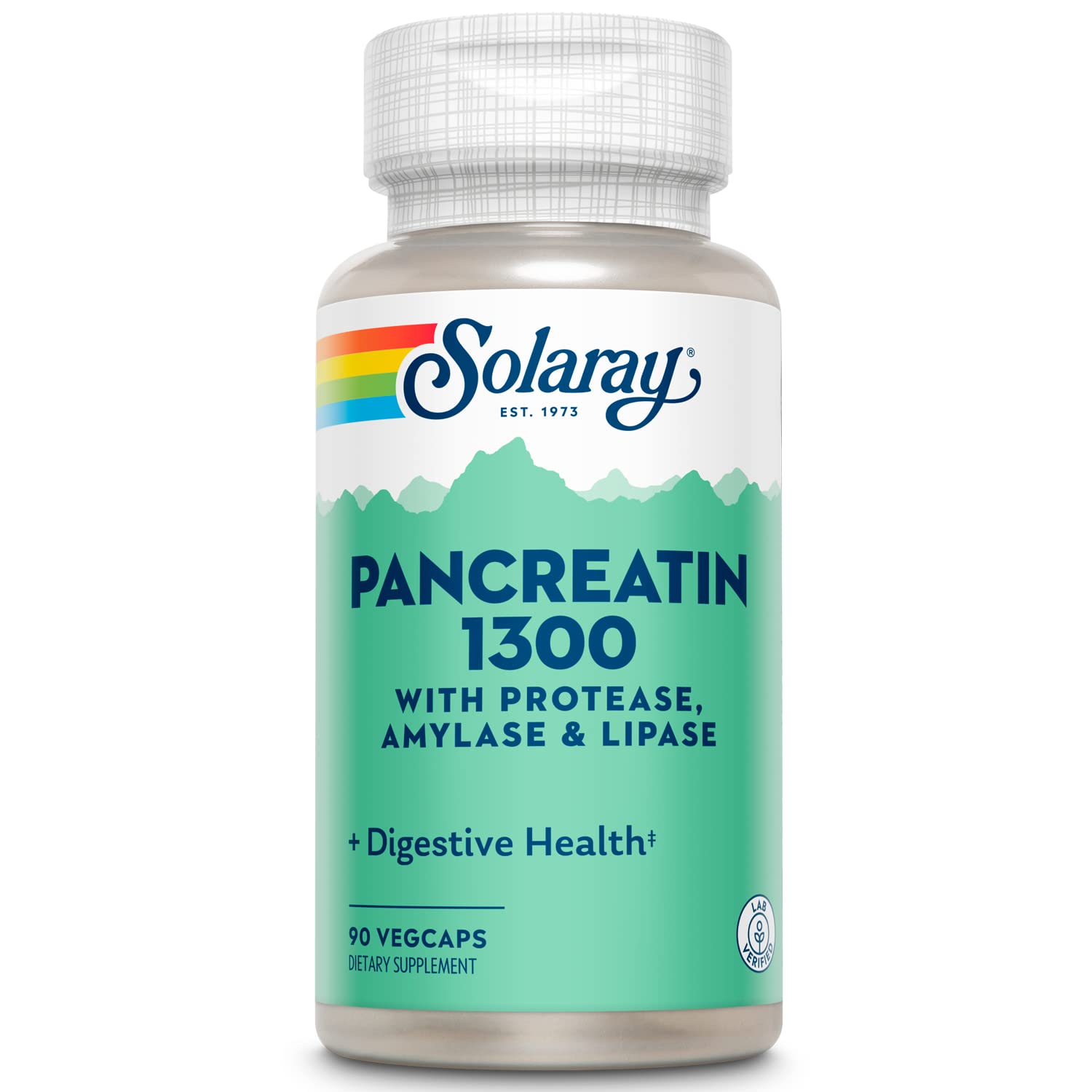 Foto 2 pulgar | Suplemento Solaray Pancreatin 1300 Mg 90 Cápsulas - Venta Internacional.