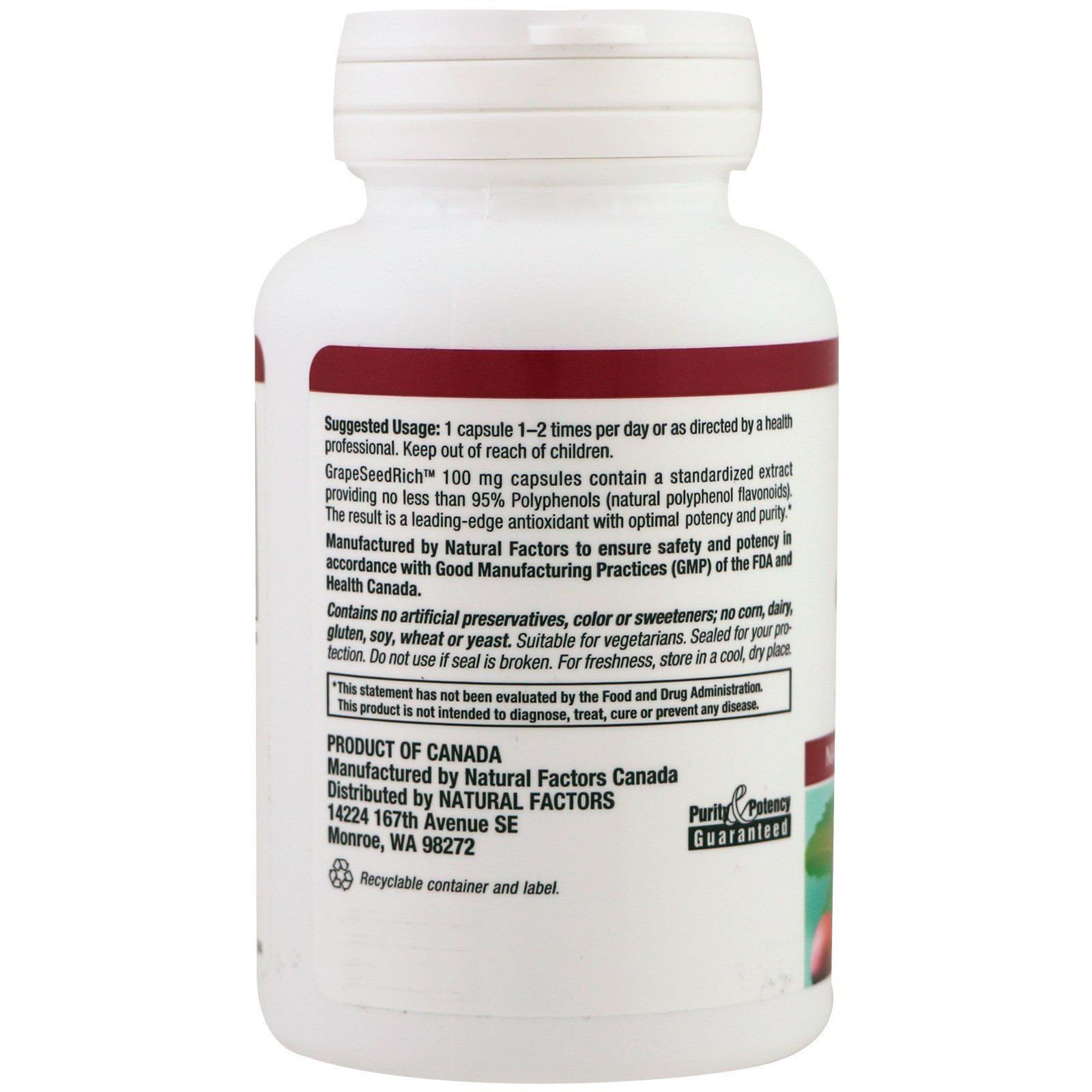 Foto 3 pulgar | Complemente El Extracto De Semilla De Uva Rico En Semillas De Uva De Factores Naturales - Venta Internacional.