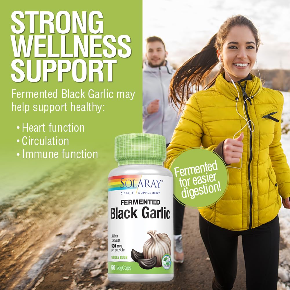 Foto 4 | Suplemento Solaray De Ajo Negro Fermentado, 500 Mg, 50 Cápsulas Vegetales - Venta Internacional.