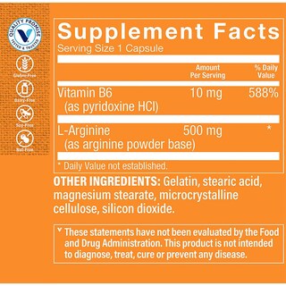 Foto 3 | Suplemento The Vitamin Shoppe L-arginina 500 Mg - 100 Cápsulas - Venta Internacional.