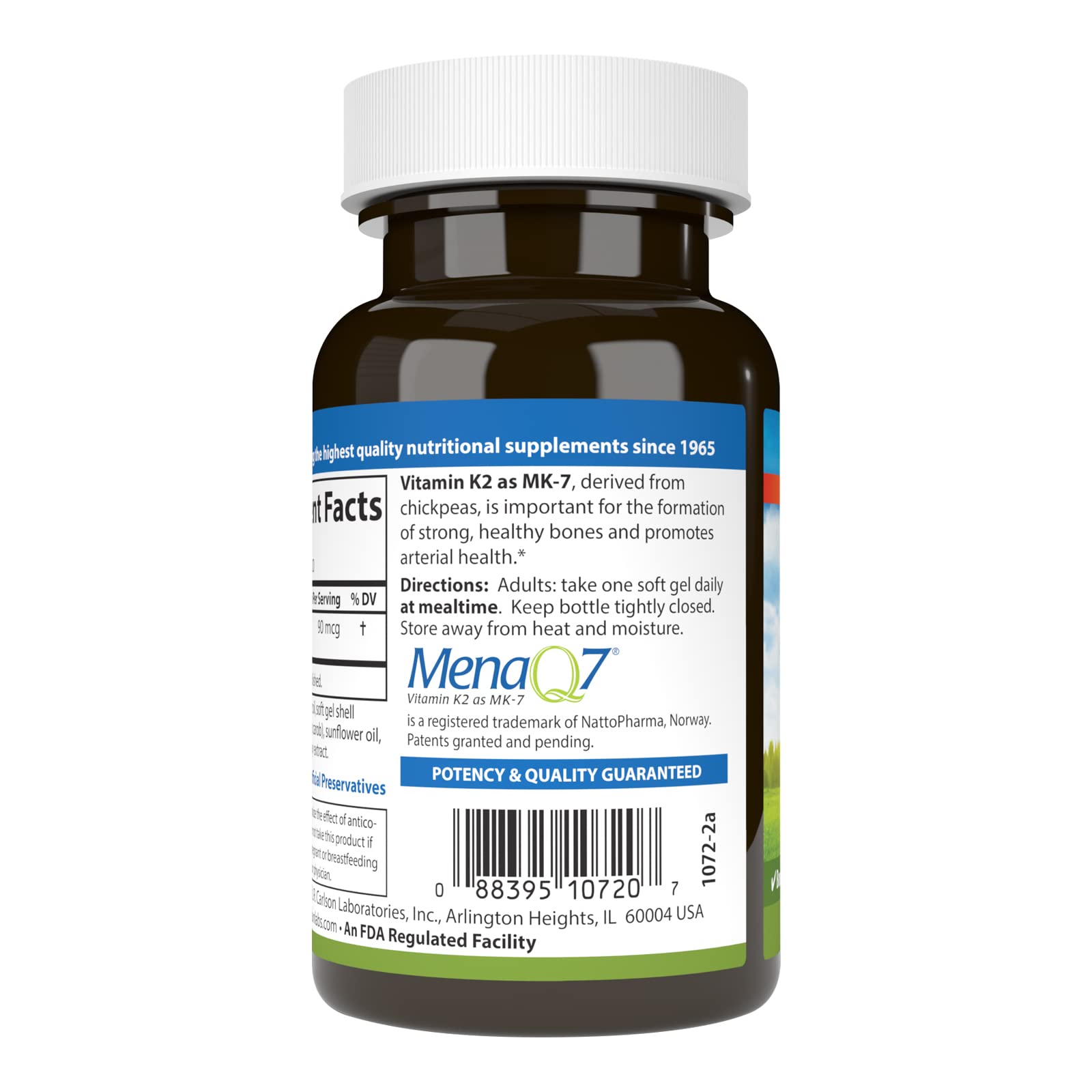Foto 4 pulgar | Suplemento Carlson Vitamina K2 Mk-7 90 Mcg 120 Cápsulas Blandas - Venta Internacional.