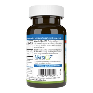 Foto 3 | Suplemento Carlson Vitamina K2 Mk-7 90 Mcg 120 Cápsulas Blandas - Venta Internacional.