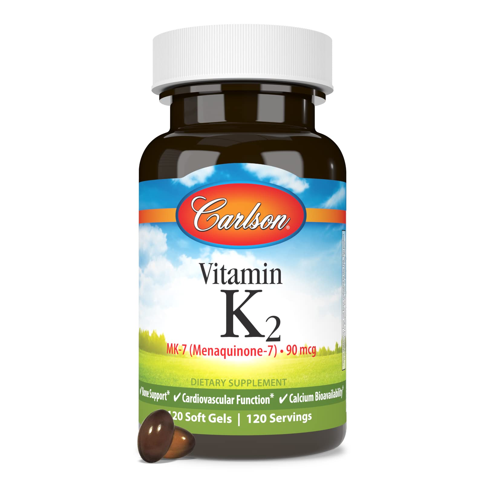 Foto 6 pulgar | Suplemento Carlson Vitamina K2 Mk-7 90 Mcg 120 Cápsulas Blandas - Venta Internacional.