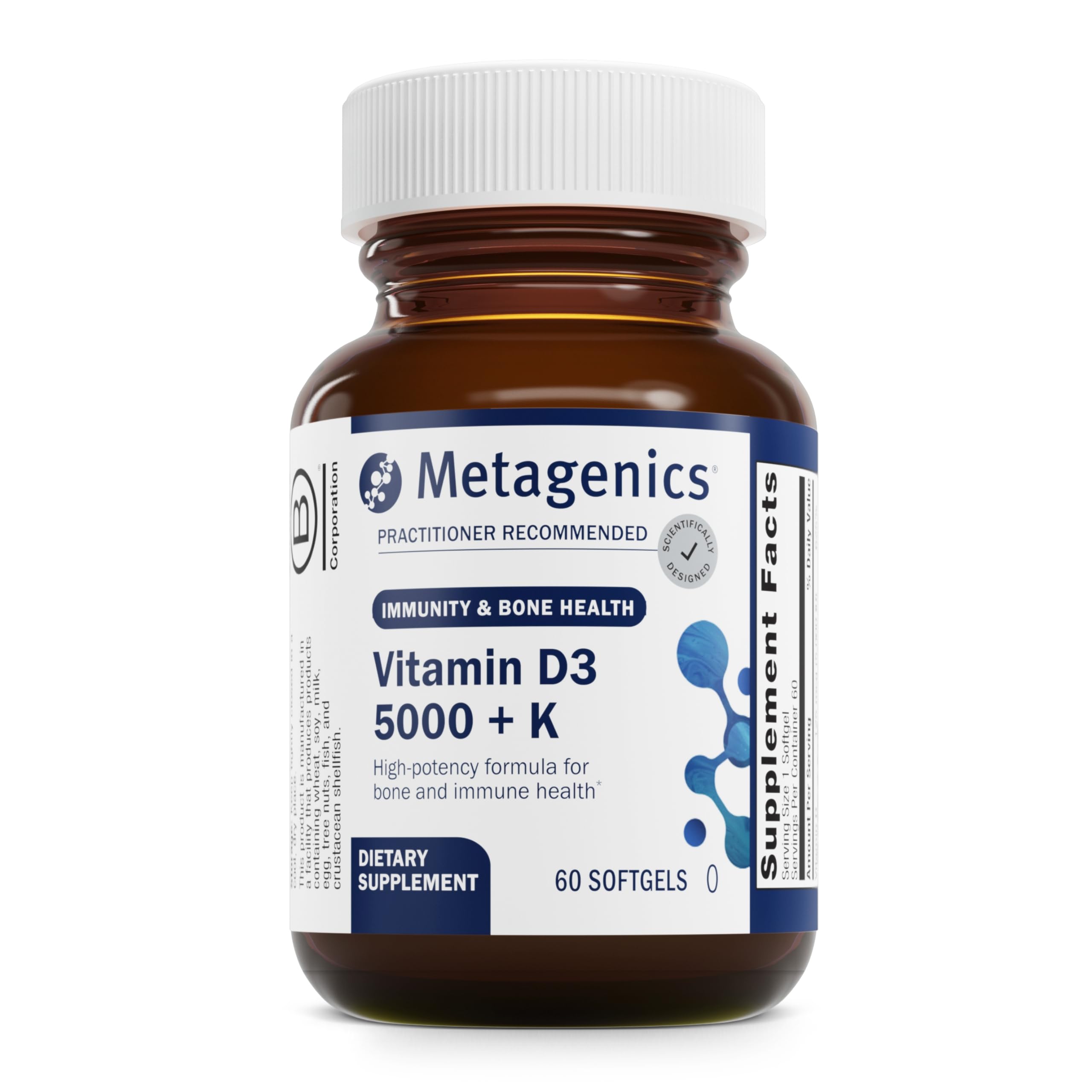 Foto 1 | Suplemento Metagenics De Vitamina D3 + K 5000 Ui 60 Cápsulas Blandas - Venta Internacional.