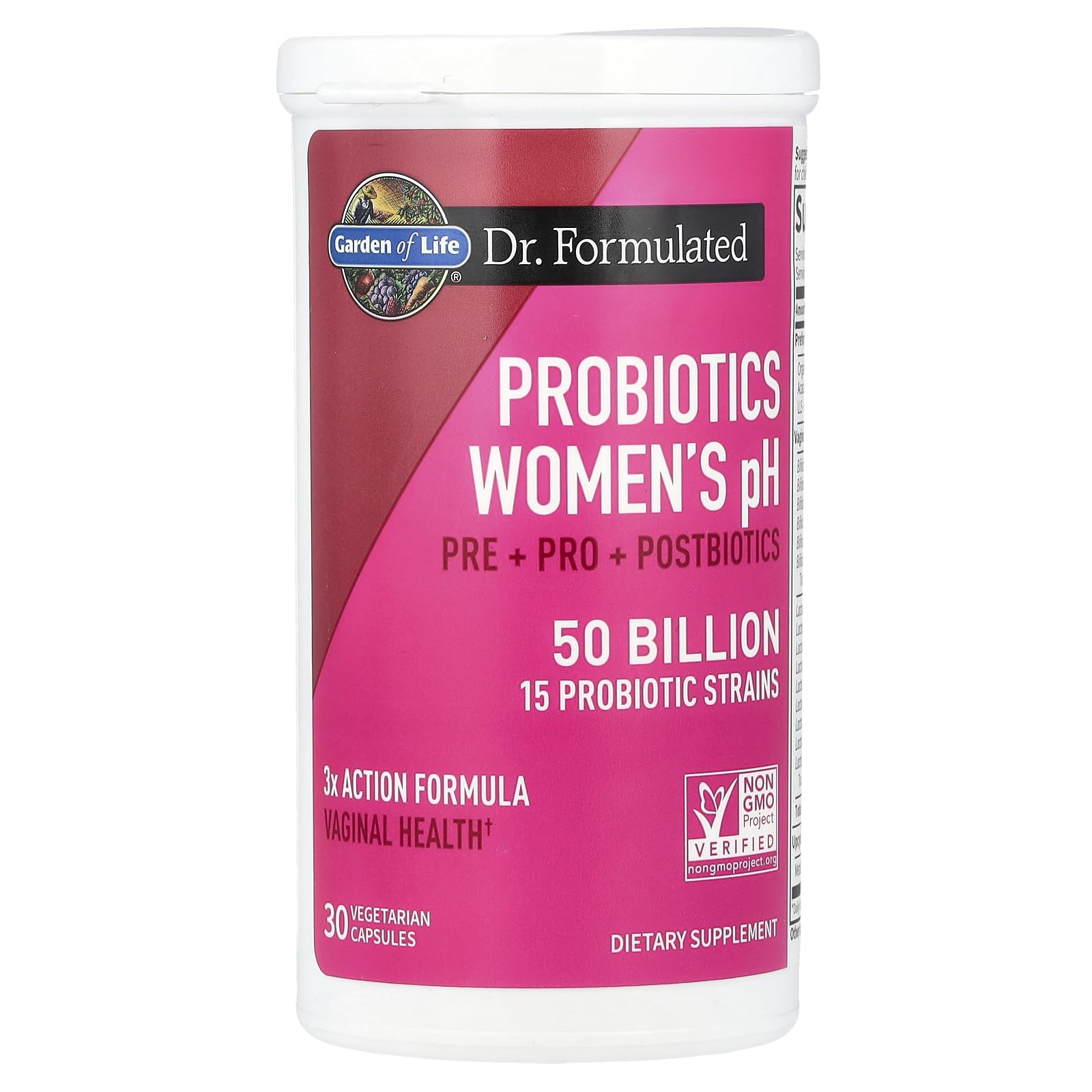 Foto 4 pulgar | Probiótico Garden Of Life Para Mujer, Ph 50 Mil Millones, 30 Cápsulas - Venta Internacional.