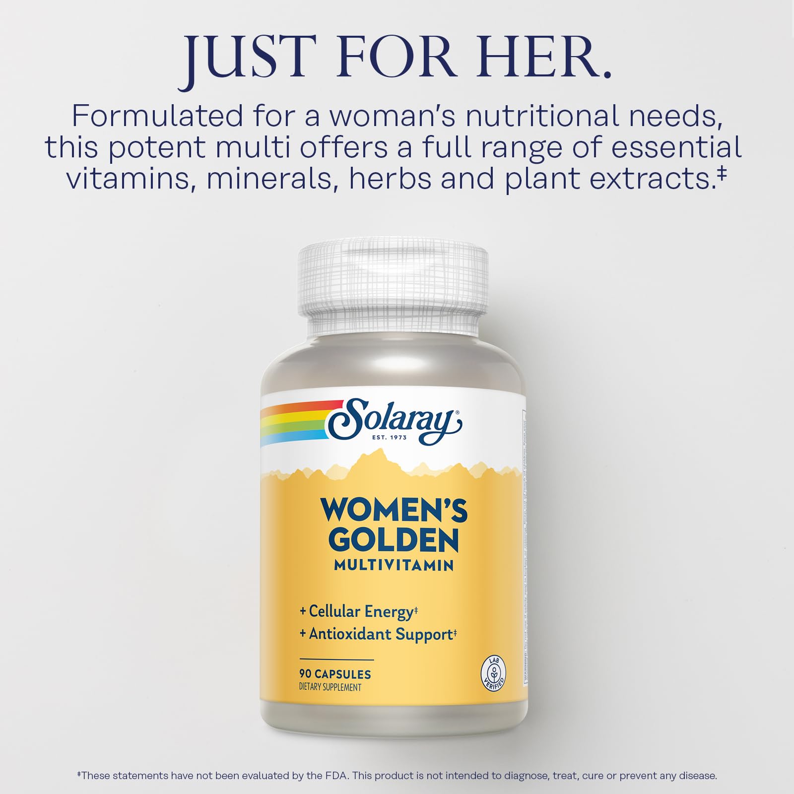 Foto 4 pulgar | Suplemento Solaray Golden Multi-vita-min 90 Cápsulas Para Mujer - Venta Internacional.