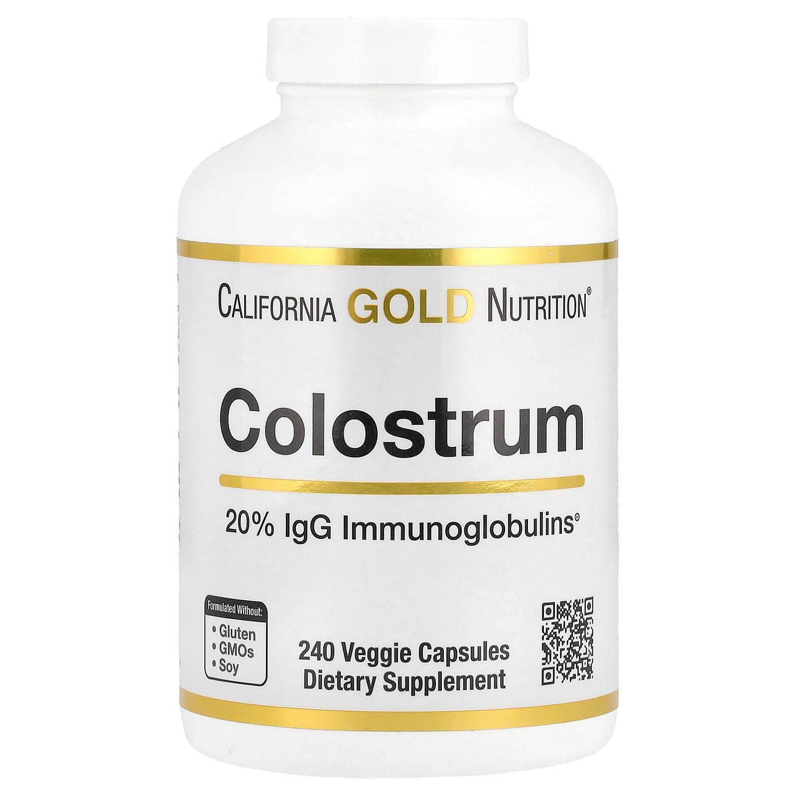 Foto 2 pulgar | Suplemento De Calostro De California Gold Nutrition 240 Cápsulas - Venta Internacional.