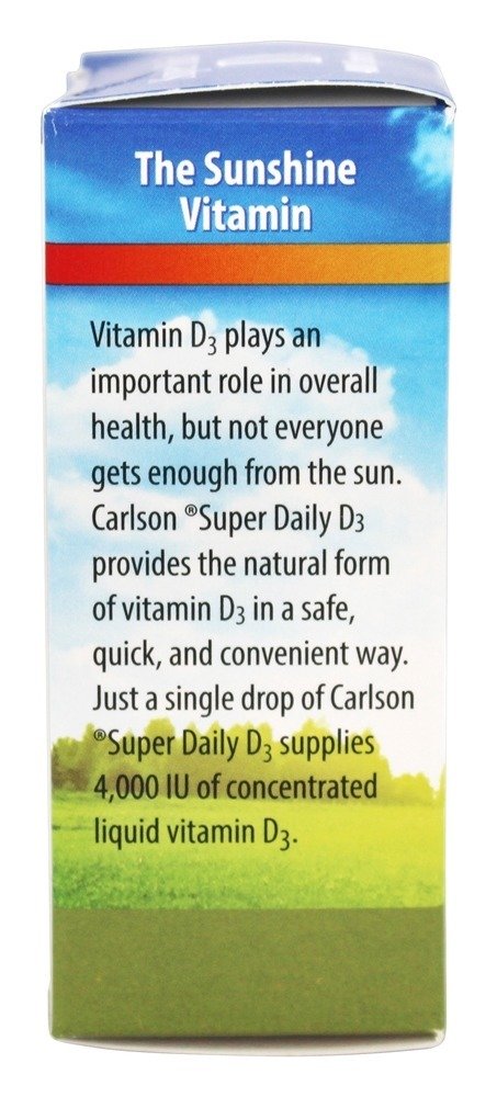 Foto 6 pulgar | Suplemento Super Daily D3 De Carlson Labs, 4000 Ui, 10 Ml - Venta Internacional.
