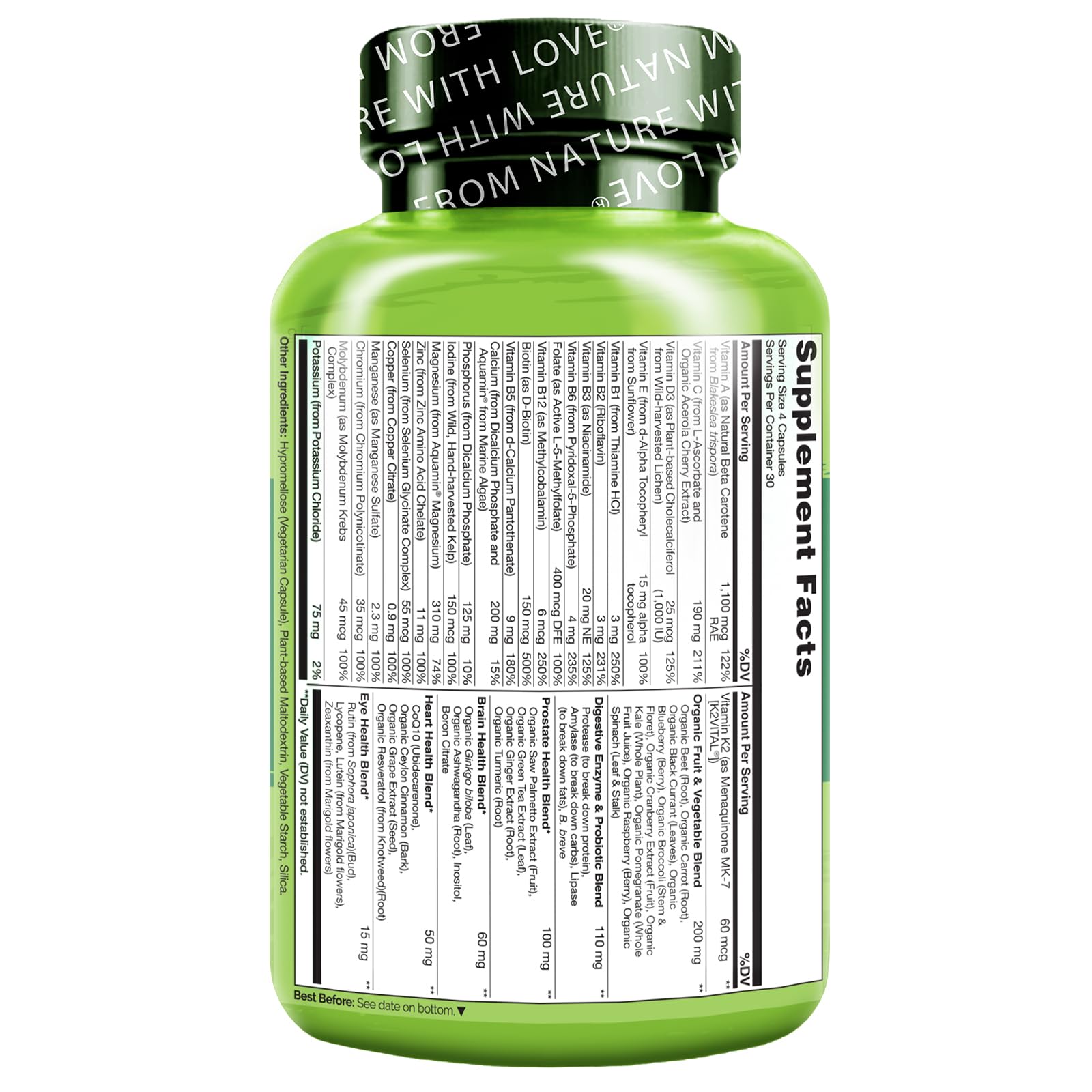 Foto 3 pulgar | Multivitamínico Naturelo Whole Food Para Hombres 50+ 120 Cápsulas - Venta Internacional.