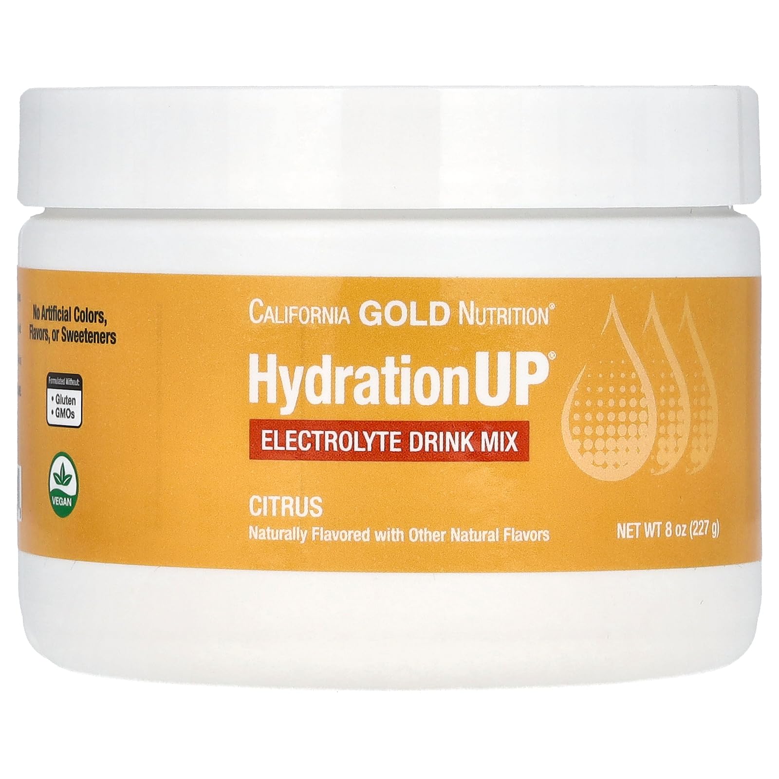 Foto 2 pulgar | Mezcla De Bebidas Electrolíticas California Gold Nutrition Hydrationup Citrus 227 G - Venta Internacional.