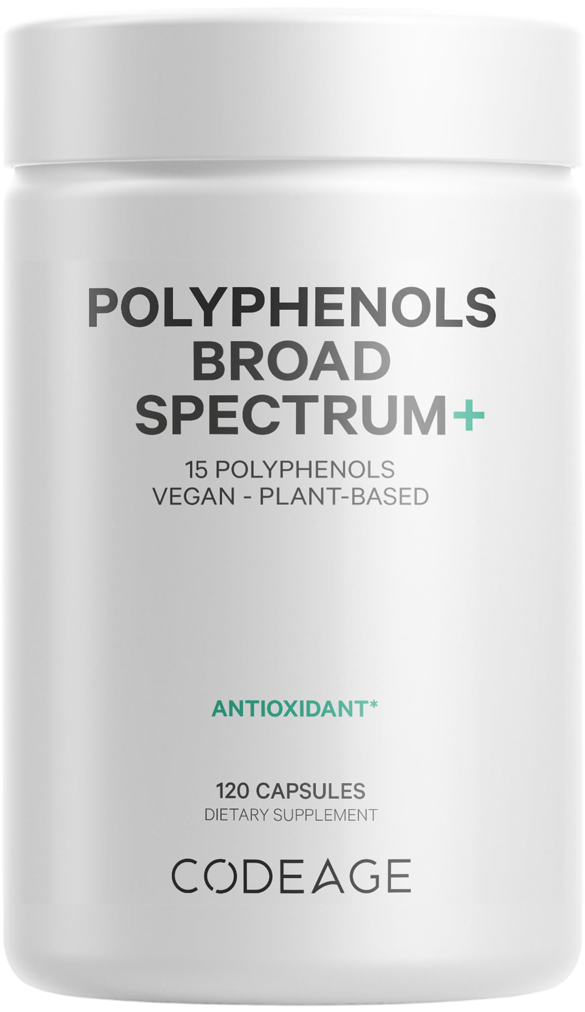 Foto 2 pulgar | Suplemento Codeage Polyphenols Broad Spectrum 120 Cápsulas - Venta Internacional.