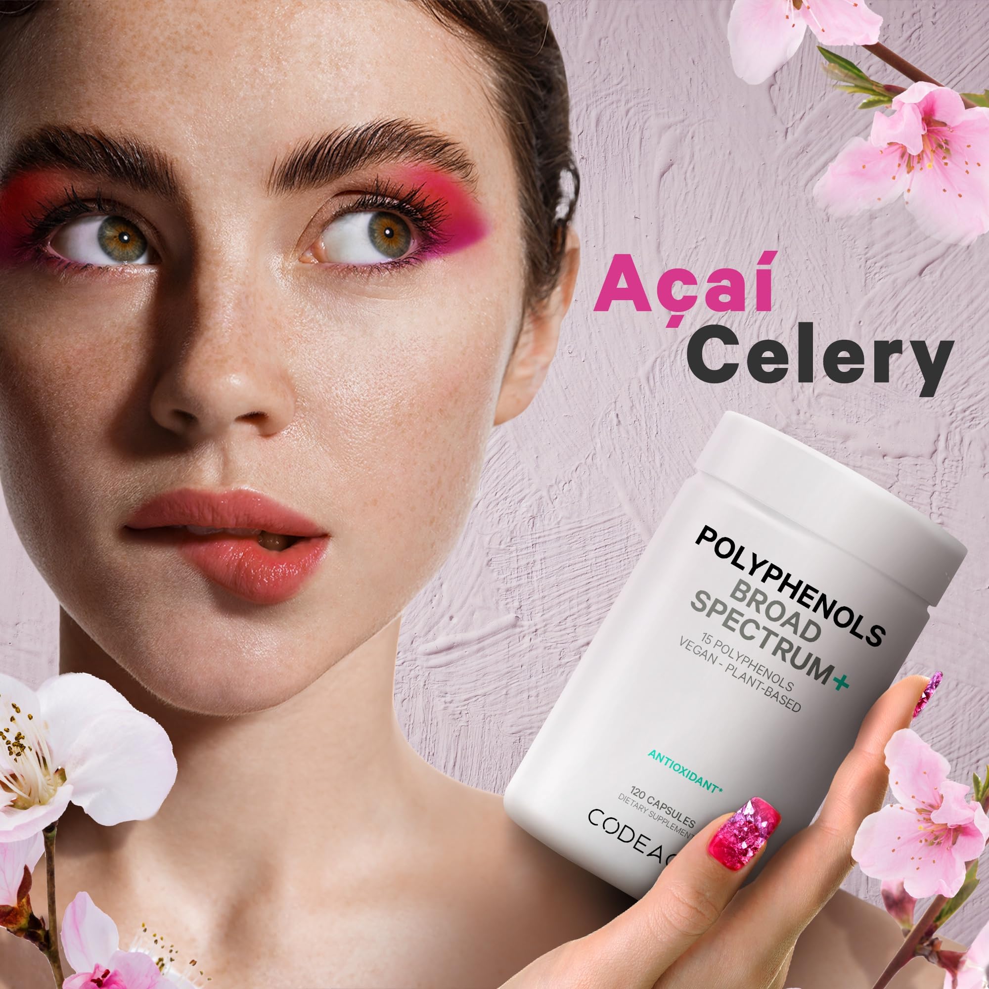 Foto 5 | Suplemento Codeage Polyphenols Broad Spectrum 120 Cápsulas - Venta Internacional.