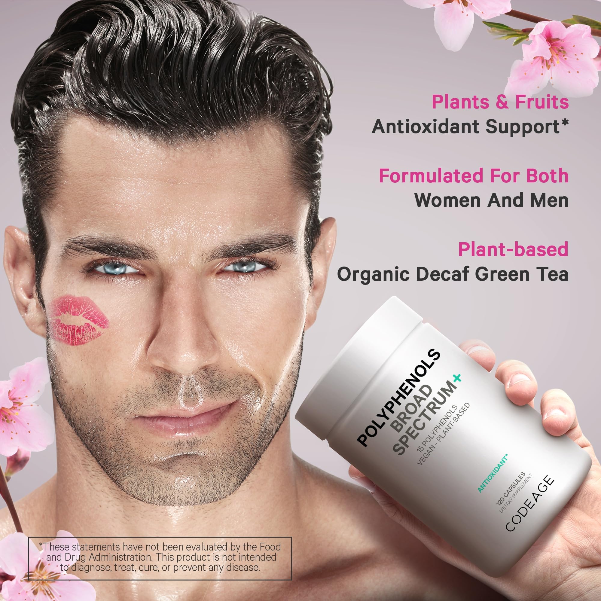 Foto 6 | Suplemento Codeage Polyphenols Broad Spectrum 120 Cápsulas - Venta Internacional.