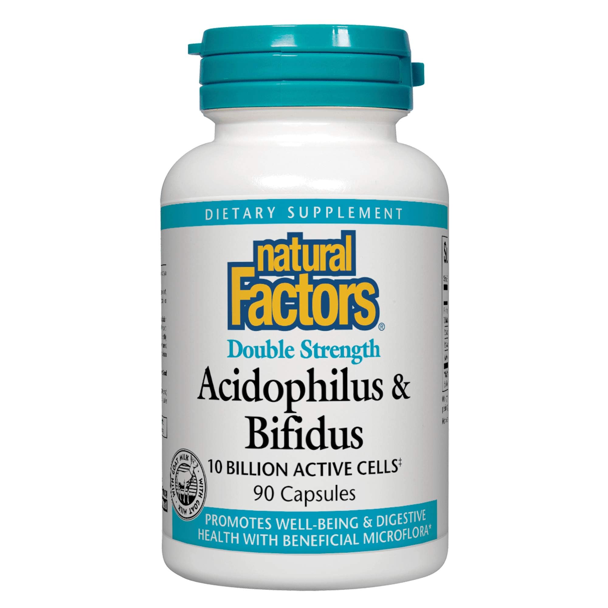 Foto 2 pulgar | Suplemento Natural Factors Acidophilus & Bifidus 90 Cápsulas - Venta Internacional.