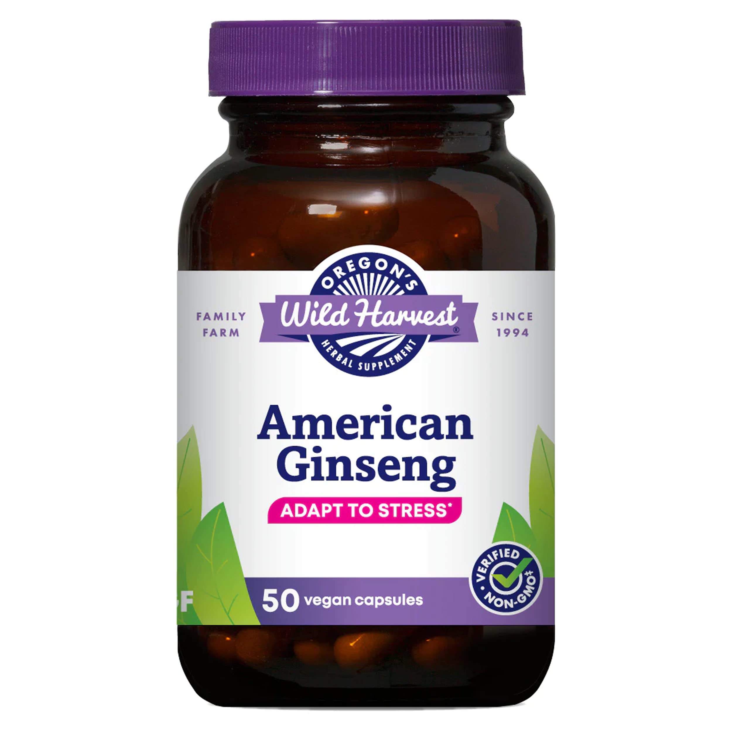 Foto 2 pulgar | Suplemento De Ginseng Americano De Cosecha Silvestre De Oregón, 50 Cápsulas - Venta Internacional.