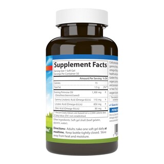 Foto 2 | Suplemento Carlson Golden Primrose Oil 1300 Mg 50 Cápsulas Blandas - Venta Internacional.