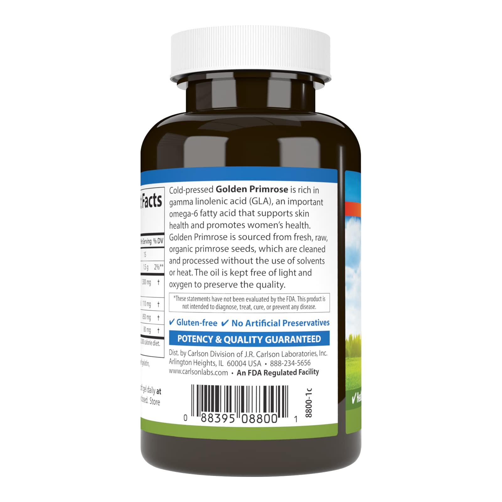 Foto 4 pulgar | Suplemento Carlson Golden Primrose Oil 1300 Mg 50 Cápsulas Blandas - Venta Internacional.