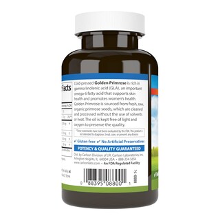 Foto 3 | Suplemento Carlson Golden Primrose Oil 1300 Mg 50 Cápsulas Blandas - Venta Internacional.