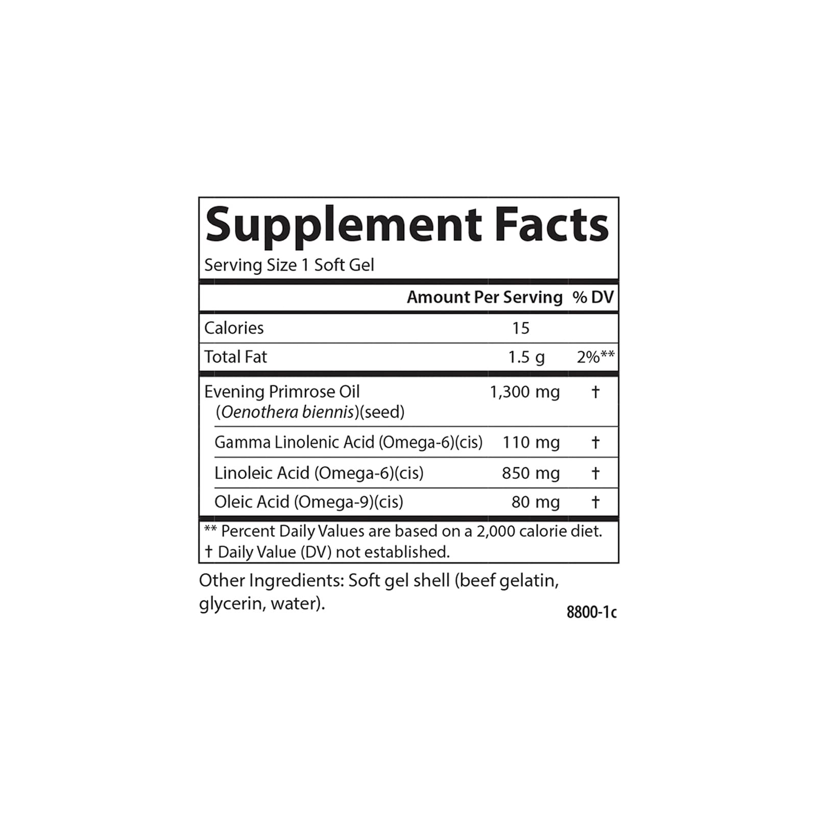 Foto 5 pulgar | Suplemento Carlson Golden Primrose Oil 1300 Mg 50 Cápsulas Blandas - Venta Internacional.